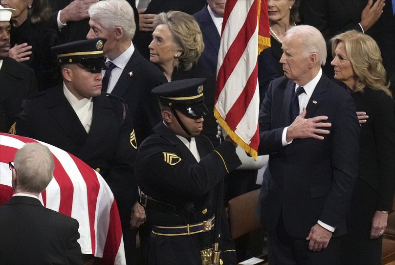 us president joe biden delivers eulogy at late president jimmy carters state funeral in NsUNZ8np