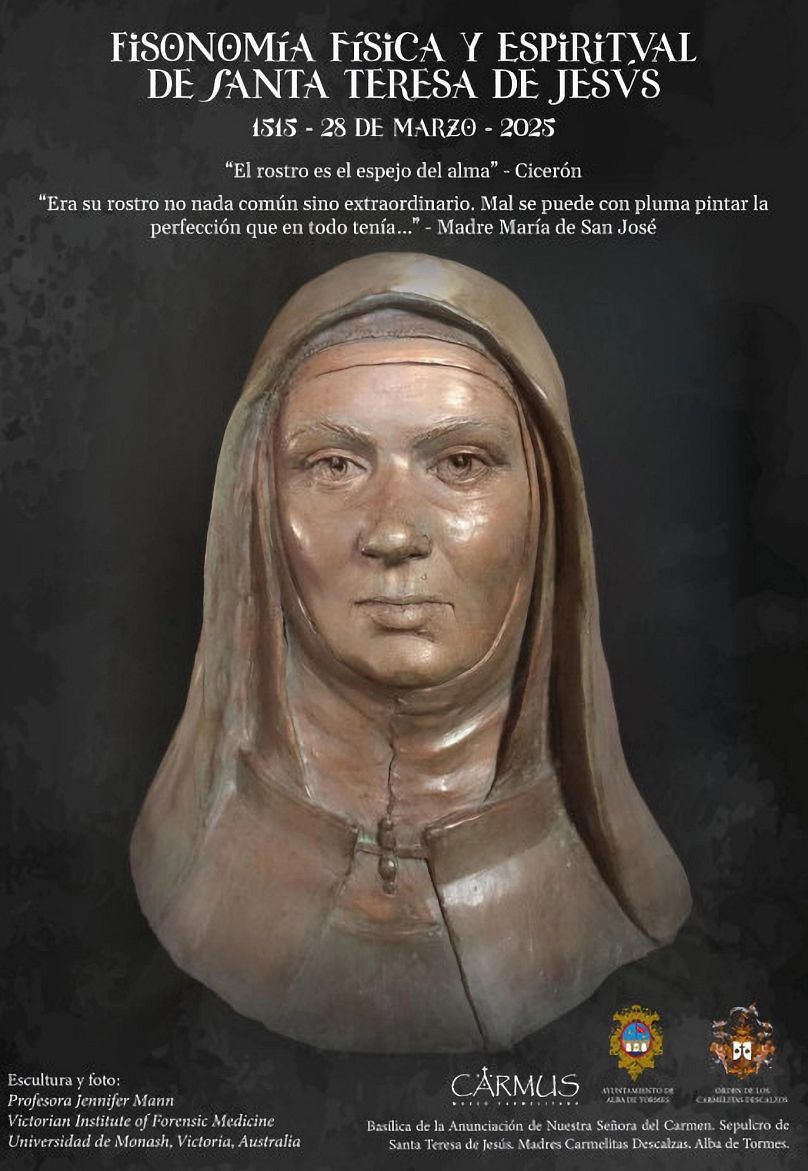 scientists reconstruct the face of saint teresa of avila 510 years after her birth