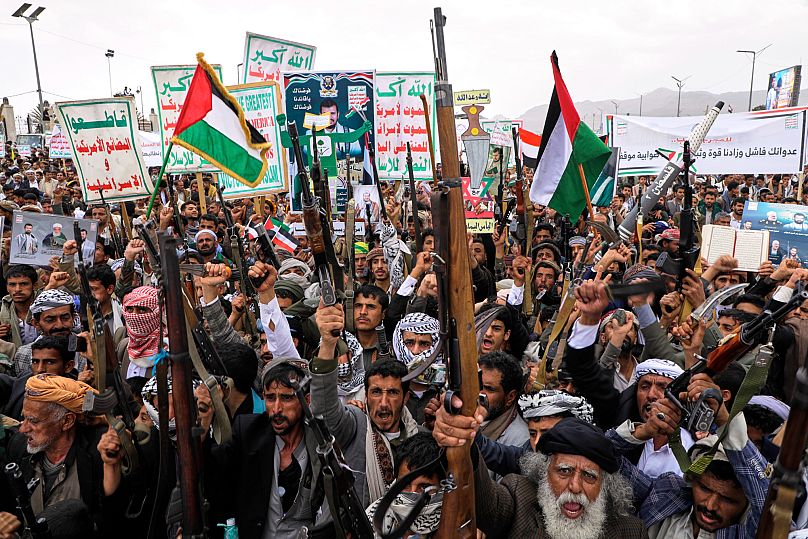 At least 12 killed in fresh US air strikes on Yemen's capital, Houthi rebel group says 2 at least 12 killed in fresh us air strikes on yemens capital houthi rebel akwuQDsr