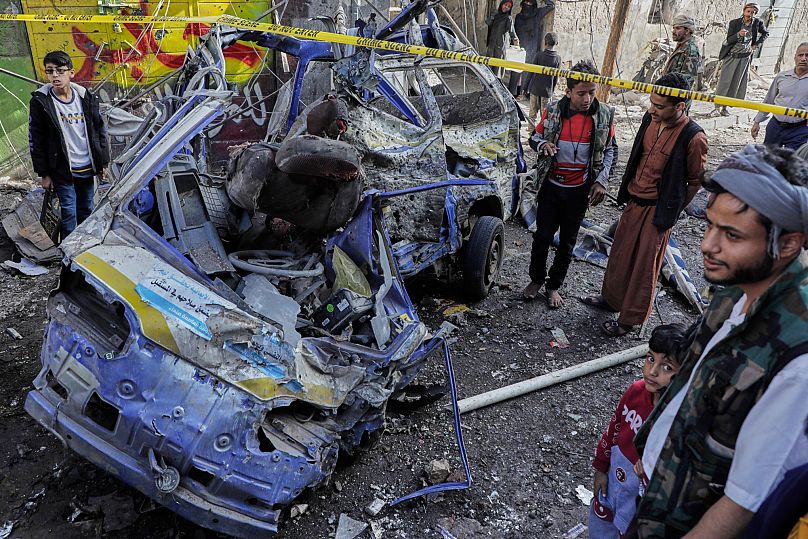 At least 12 killed in fresh US air strikes on Yemen's capital, Houthi rebel group says 1 at least 12 killed in fresh us air strikes on yemens capital houthi rebel qtdGJtqG