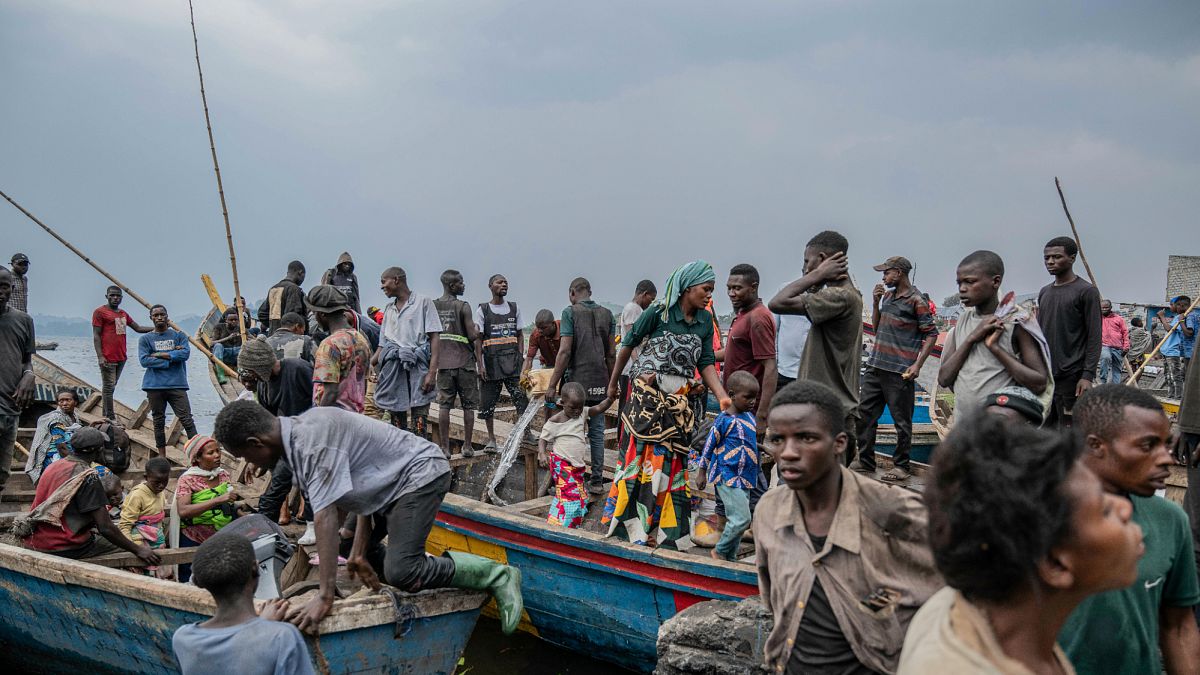 at least 50 dead after boat catches fire in northwest drc congolese officials say l4COayDr