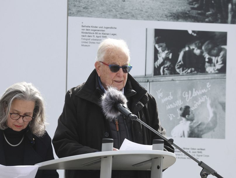 Ceremony commemorates 80th anniversary of Buchenwald camp liberation 2 ceremony commemorates 80th anniversary of buchenwald camp liberation 1