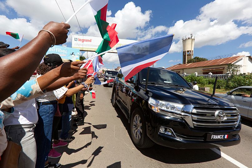 Macron visits Madagascar in first visit by French leader to former colony in 20 years 1 macron visits madagascar in first visit by french leader to former colony in 20 aZnNnwJt